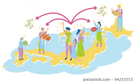 使用家鄉稅收捐款支持社區的家庭 94253553