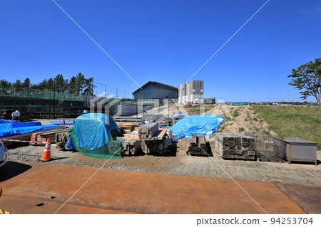 建設中/建設中的棒球場(北海道北廣島市) 建設中/建設中的棒球場(北海道北廣島市) 94253704