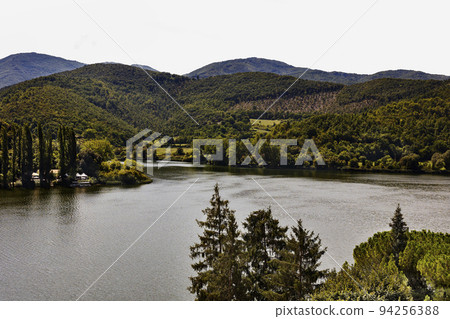 Italy , view of Piediluco lake Italy , view of Piediluco lake 94256388