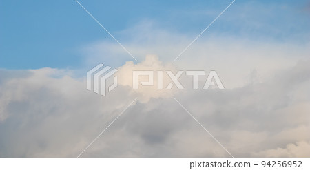 Background of blue sky with white clouds. Natural backdrop 94256952