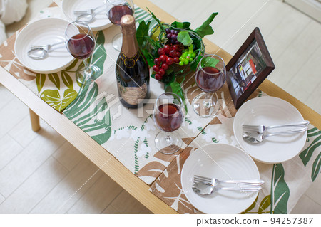 Interior with wine 94257387
