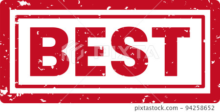 Illustration of a red stamp with the word "best" on it Illustration of a red stamp with the word "best" on it 94258652