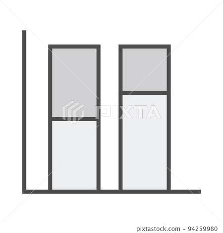 Digital composite of bar chart 94259980