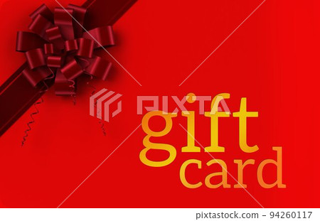Gift card with festive bow Gift card with festive bow 94260117