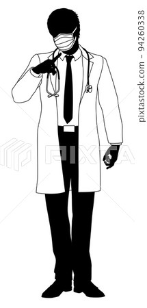 Doctor Man Medical Silhouette Healthcare Person Doctor Man Medical Silhouette Healthcare Person 94260338