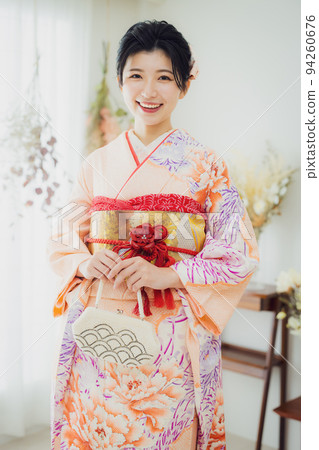 Pink kimono tie 94260676