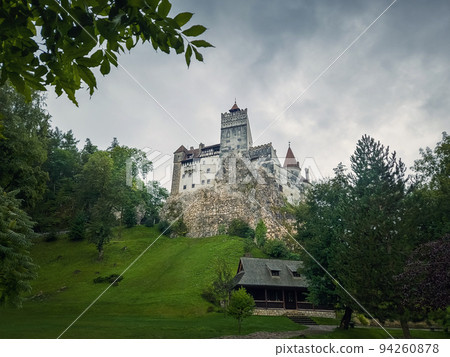 The medieval Bran fortress known as Dracula castle in Transylvania, Romania. Historical saxon style stronghold in the heart of Carpathian mountains 94260878