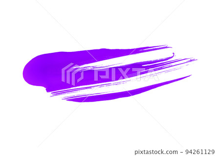 Purple brush isolated on white background. Purple watercolor 94261129