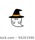 A simple ghost illustration that is easy to use for Halloween 94261946