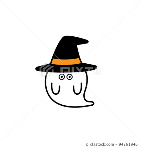 A simple ghost illustration that is easy to use for Halloween 94261946