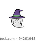 A simple ghost illustration that is easy to use for Halloween 94261948