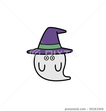 A simple ghost illustration that is easy to use for Halloween 94261948