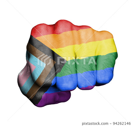 Male fist isolated on a white background Male fist isolated on a white background 94262146