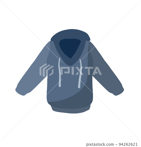 Hoodie with hood. Blue Warm clothing. 94262621
