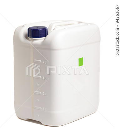 White plastic canister isolated on white background. White plastic canister isolated on white background. 94263067