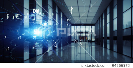 建築和技術橫幅和廣告的水平視覺效果 建築和技術橫幅和廣告的水平視覺效果 94266573