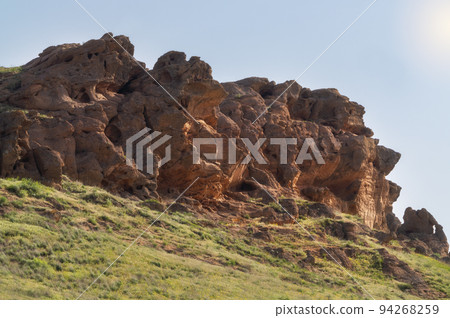 Singing rocks of the Bolshoe Bogdo mountain Astrakhan region, Bogdinsky-Baskunchaksky Reserve 94268259