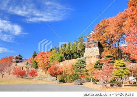 Autumn leaves of Ueda castle Autumn leaves of Ueda castle 94269138