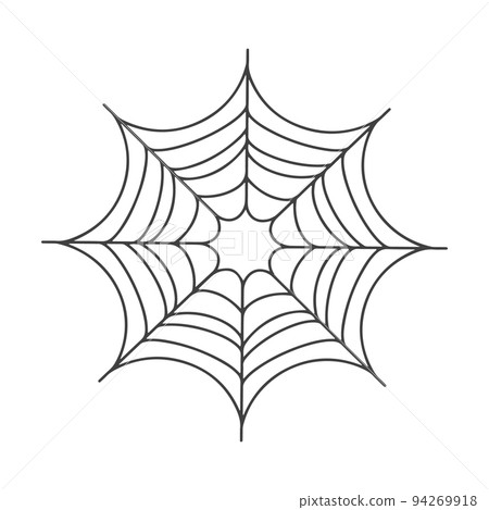 Vector Spider webi con on white for halloween. 94269918