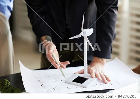 Engineer developing energy project 94270203