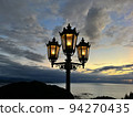 Streetlight and sunset 94270435