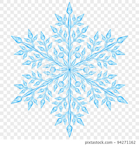 Big translucent Christmas snowflake 94271162