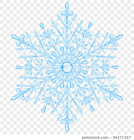 Big translucent Christmas snowflake Big translucent Christmas snowflake 94271167