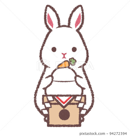 White rabbit and carrot rice cake 94272394