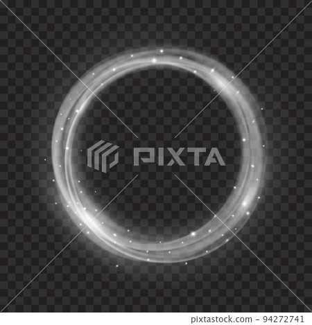 Gray glowing fire rings with glitters 94272741