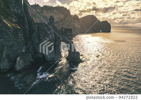 Aerial view of Otaru Blue Cave 94272822