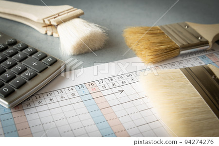 Painting work and construction period Process control Remodeling Exterior wall painting Repair work 94274276