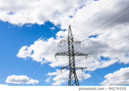 High voltage pole or High voltage electricity tower and transmission power lines High voltage pole or High voltage electricity tower and transmission power lines 94274330