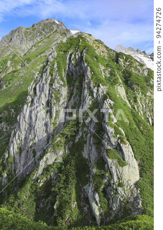 Tsurugidake seen from Genjiro Ridge 94274726
