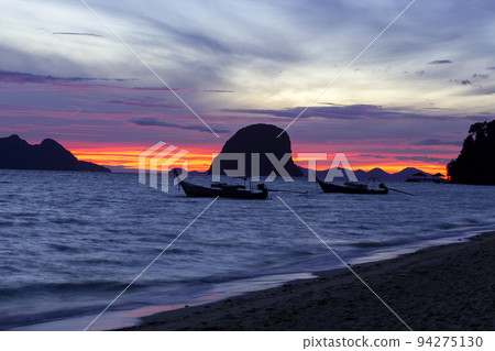 Klong Muang beach on sunset, Krabi province, Thailand Klong Muang beach on sunset, Krabi province, Thailand 94275130