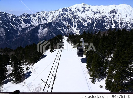Shinhotaka Ropeway in spring 94276368