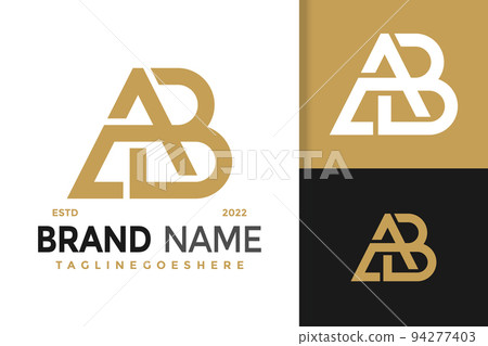 Letter AB Monogram Logo Design, brand identity logos vector, modern logo, Logo Designs Vector Illustration Template 94277403