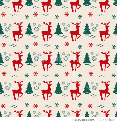 Pattern New year 2023 Merry Christmas Holiday Deer 94278108