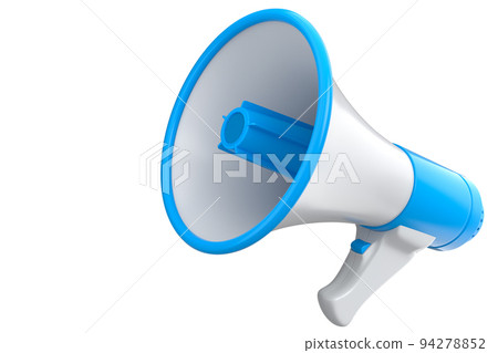 Megaphone for advertisement or hiring isolated on white background. Megaphone for advertisement or hiring isolated on white background. 94278852