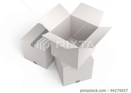 Cardboard box or carton on white background, carrying parcel and online shopping Cardboard box or carton on white background, carrying parcel and online shopping 94278857