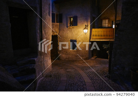 The landscape of Saint-Saphorin at night The landscape of Saint-Saphorin at night 94279040