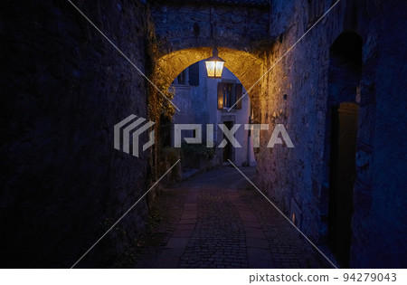 The landscape of Saint-Saphorin at night The landscape of Saint-Saphorin at night 94279043