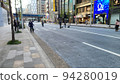 Valuable Ginza Pedestrian Promenade with less traffic due to Corona 94280019