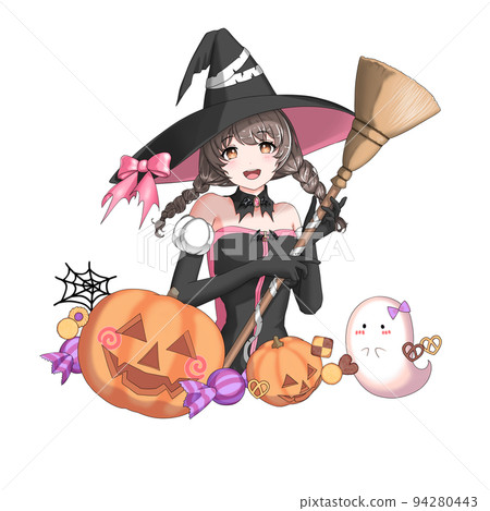 [自然髮色] cosplay成魔女的粉色辮子少女 94280443