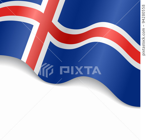 Icelandic flag wavy abstract background. Vector illustration. Icelandic flag wavy abstract background. Vector illustration. 94280558