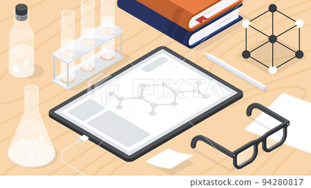 Chemistry Lab Research Isometric Illustration Chemistry Lab Research Isometric Illustration 94280817