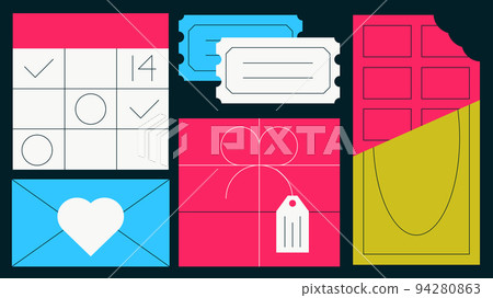 Valentins Day Flat Concept Illustration 94280863