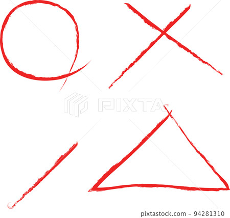 red pencil illustration 94281310