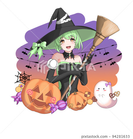 [有背景] cosplay成魔女的綠色鮑勃女孩 94281633