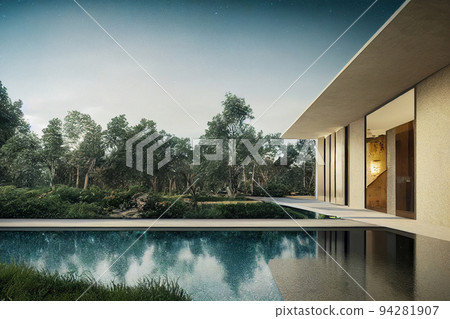 Luxury modern villa, cozy house, real estate 94281907