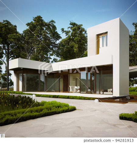 Luxury modern villa, cozy house, real estate 94281913